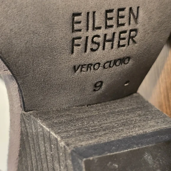 Eileen Fisher Suede Mina Wedge Heels Garnett Hill Women's Size 9 - Picture 8 of 8